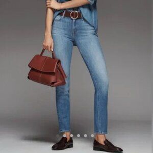 MOTHER Light Blue Cropped Jeans